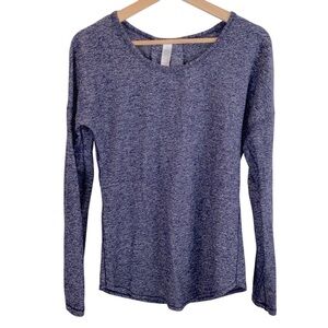 IVIVVA by lululemon Indigo Blue Mindful Moment Long Sleeve Tee Girl's sz 14